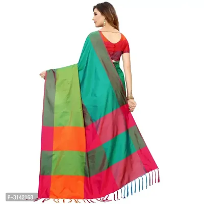 Cotton Silk Saree with Blouse piece-thumb5