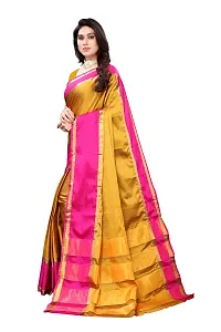 VJ FASHION Woven Cotton Silk Saree With Blouse Piece_Freesize-thumb1