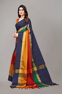 VJ FASHION Women Cotton Silk Saree With Blouse Piece_freesize-thumb1