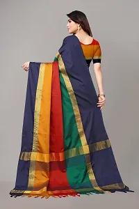 VJ FASHION Women Cotton Silk Saree With Blouse Piece_freesize-thumb2