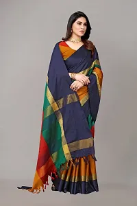 VJ FASHION Women Cotton Silk Saree With Blouse Piece_freesize-thumb3