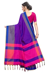 VJ FASHION Women's Solid Cotton Silk Saree With Blouse Piece_freesize_RoyalBlue-thumb3