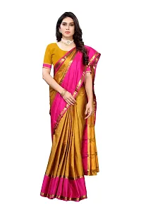 VJ FASHION Woven Cotton Silk Saree With Blouse Piece_Freesize-thumb3