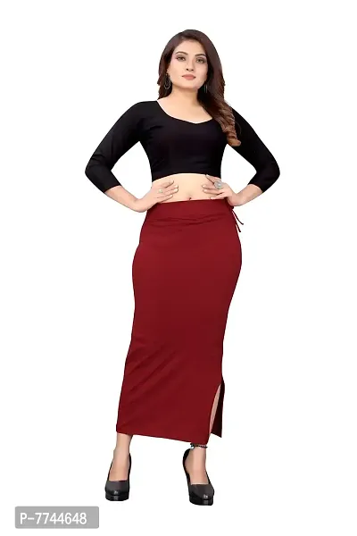 VJ Fashion Side Rope Saree Shapewear, Skirts for Women, Petticoat, Cotton Blended Shape Wear for Saree-thumb2