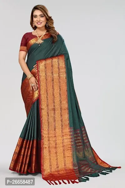 Classic Cotton Saree with Blouse piece for women