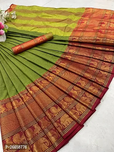 Classic Cotton Saree with Blouse piece for women