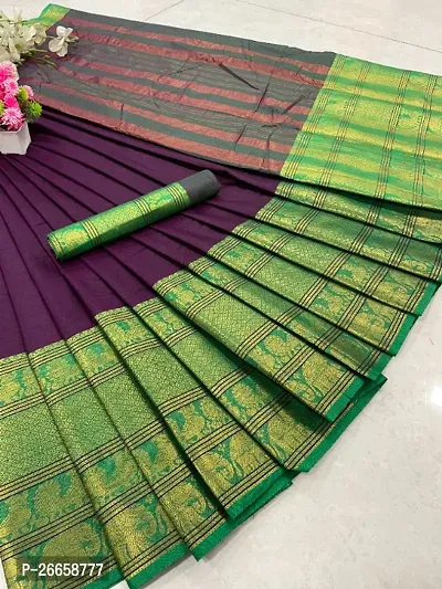 Classic Cotton Saree with Blouse piece for women