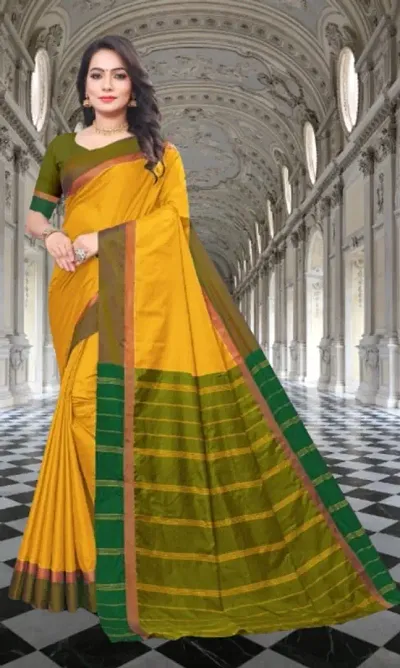 Beautiful Silk Saree With Blouse Piece