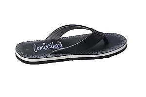 Comfertkart Men's flip Flop Chappal | Rexin Chappals for Men with Rubbber Sole, Lightweight  Stylish Casual Slip-on, Floater-thumb4
