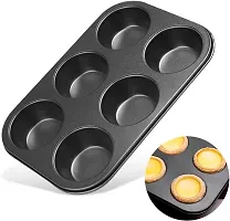 2 Pc Cake Baking Set- Baking Combo - Muffin Tray  Pizza Pan- Non Stick Carbon Steel-thumb3