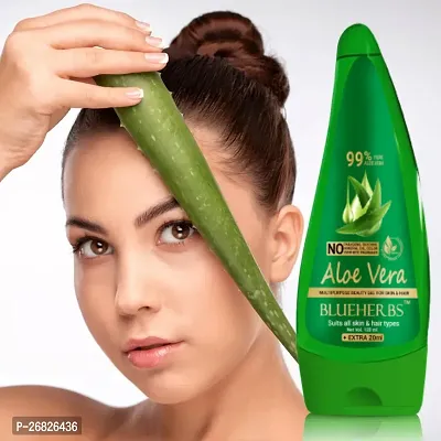 BLUEHERBS Pure Aloe Vera Gel for Face, Skin  Hair - 120ml