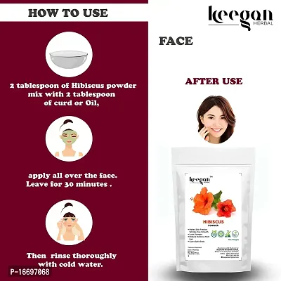 Keegan Herbal Ubtan Powder, Lemon peel Powder, Hibiscus Powder, Tulsi Powder, Multani Mitti Powder For Face and Skin Care (Each 40grams)-thumb3
