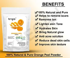 Keegan Natural Orange Peel(Santra Chilka) Powder,Multani Mitti Powder,Sandal Wood Powder(Chandan),Rose Petals Powder,Neem Powder For Face  Skin Care Combo Pack Of 5 (Each 50gm)(250gm)-thumb1