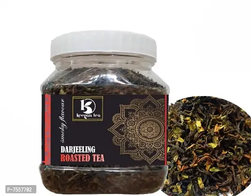 KEEGAN TEA Pure Darjeeling Roasted Long Leaf Tea 200gm Jar-thumb0