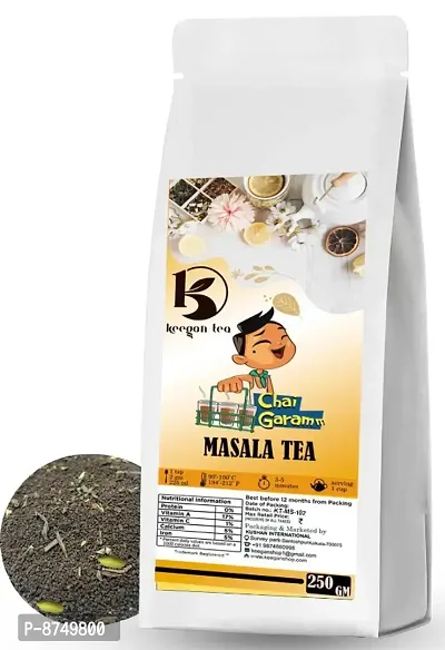 Keegan Tea Masala CTC Tea 250gm Pouch | Extra Strong Premium Masala Tea-thumb0
