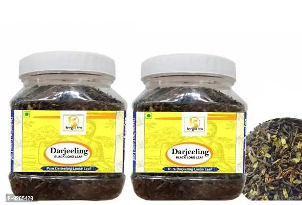 Keegan Tea Pure Darjeeling Long Leaf 200gram Jar Combo | Authentic Darjeeling Black Tea| Total 400gram-thumb0