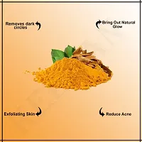 Keegan Herbal Rose Petal Powder,Kasturi Haldi Powder,Orange Peel Powder Combo (Each 40gm) | Herbal Powder For Face-thumb1