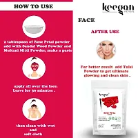 Keegan Herbal Rose Petal Powder,Kasturi Haldi Powder,Orange Peel Powder Combo (Each 40gm) | Herbal Powder For Face-thumb3