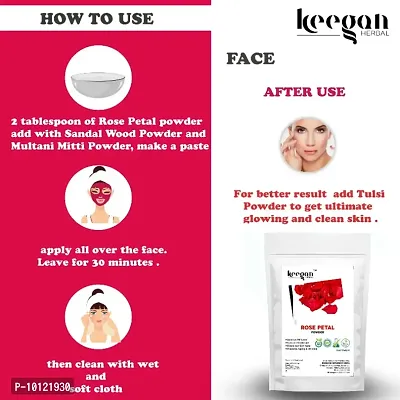 Keegan Herbal Rose Petal Powder,Kasturi Haldi Powder,Orange Peel Powder Combo (Each 40gm) | Herbal Powder For Face-thumb4