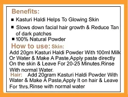 Keegan Herbal Rose Petal Powder,Kasturi Haldi Powder,Orange Peel Powder Combo (Each 40gm) | Herbal Powder For Face-thumb4