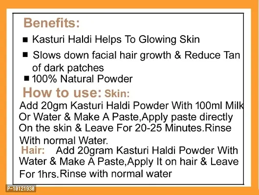 Keegan Herbal Rose Petal Powder,Kasturi Haldi Powder,Orange Peel Powder Combo (Each 40gm) | Herbal Powder For Face-thumb5