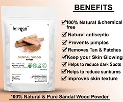 Keegan Herbal Natural Sandalwood Powder,Kasturi Haldi Powder  Multani Mitti Powder Combo (Each 40gm)-thumb4