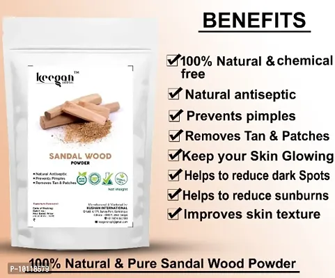 Keegan Herbal Natural Sandalwood Powder,Kasturi Haldi Powder  Multani Mitti Powder Combo (Each 40gm)-thumb5