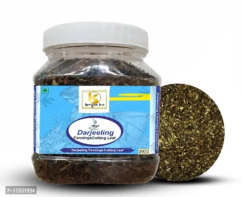 Keegan Tea Pure Darjeeling Fannings Cutting Leaf 200gm Jar | Authentic Darjeeling Tea-thumb0