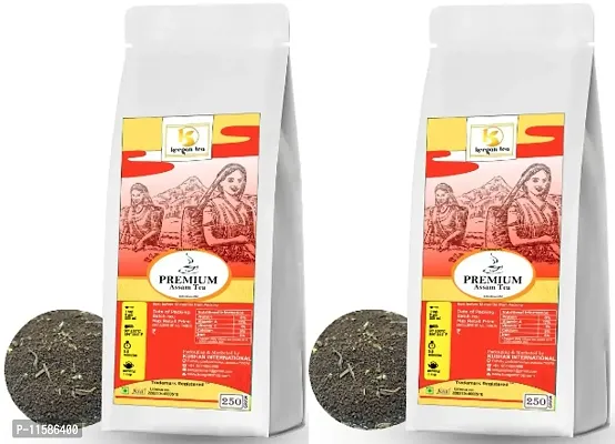Keegan Tea Premium Assam CTC Tea 250gm Pouch Combo | Extra Strong Assam Tea