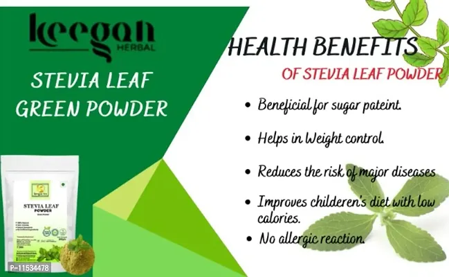 Keegan Tea Pure Darjeeling Roasted Long Leaf  Stevia Powder | 400gm Pouch-thumb4