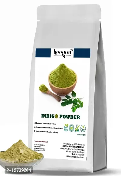 Keegan Herbal Natural  Pure Indigo Powder For Hair Care 500gm Pouch-thumb0