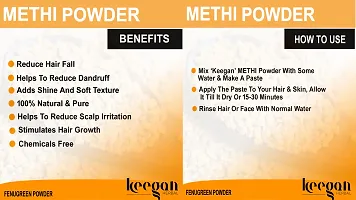 Keegan Herbal Natural Amla Powder Hibiscus Powder Methi Powder  Bhringraj Powder For Hair Care (100gmx4)-thumb1