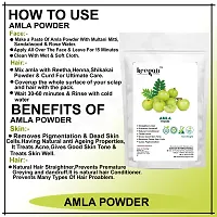 Keegan Herbal Natural Amla Powder Hibiscus Powder Methi Powder  Bhringraj Powder For Hair Care (100gmx4)-thumb4