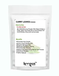 Keegan Herbal Natural Curry Leaves Powder 200 gram Pouch | Kadi Pata Powder-thumb2