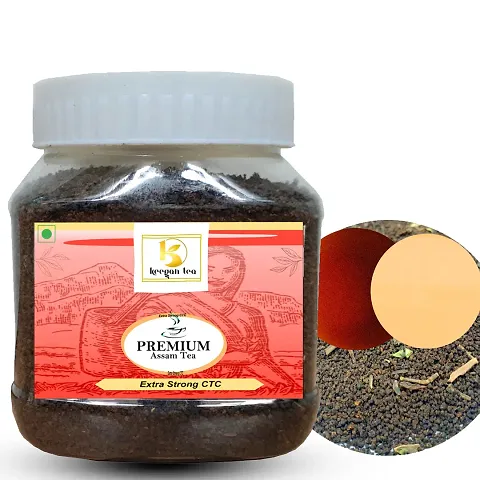 Keegan Tea Premium Assam CTC Tea 250gm Jar | Extra Strong Assam Tea