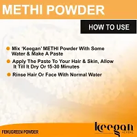 Keegan Herbal Natural  Pure Methi Powder  Hibiscus Powder Combo For Hair Care,Split Ends Care,Hair Growth | 100gmx2-thumb1