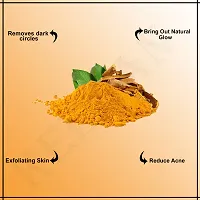 Keegan Natural  Pure Lemon Peel,Orange Peel,Red Rose Petal,Kasturi Haldi,Multani Mitti,Sandalwood Powder Combo for Skin Care(Each 50gm)-thumb2