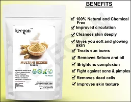 Keegan Herbal Natural  Pure multani Mitti Powder  Red Rose Petal Powder For Face  Skin Care | 100gmx2-thumb4