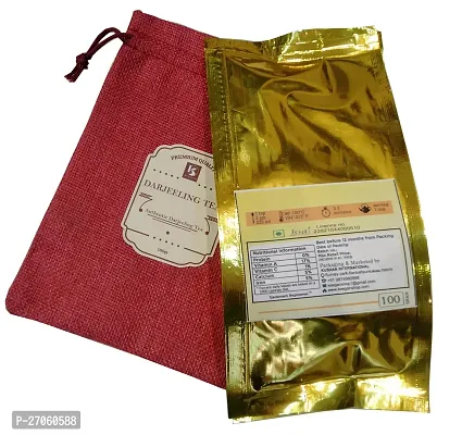 Keegan Tea Premium Darjeeling Black Long Leaf Tea 100gram Potli Bag | Second Flush Darjeeling Tea-thumb5