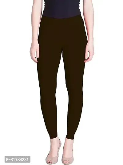 Fabulous Green Cotton Solid Leggings For Women