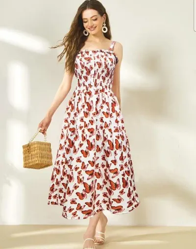 Classic Poly Crepe Dress for Women