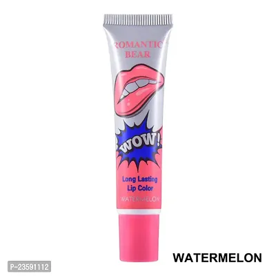 Digital Shoppy Romantic Bear Peel Off Lipstick, Glossy Finish - Watermelon