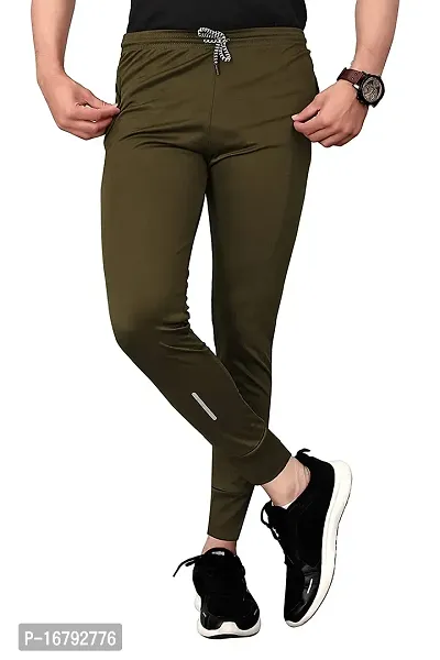 Stylish Green Polycotton Joggers For Men-thumb4