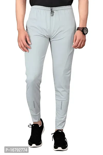 Stylish Grey Polycotton Joggers For Men-thumb5