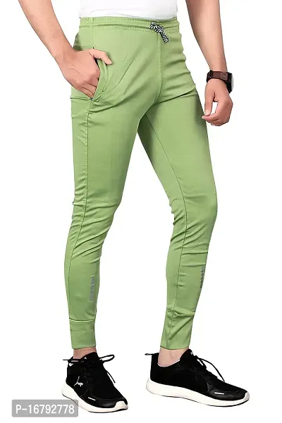 Stylish Green Polycotton Joggers For Men-thumb4