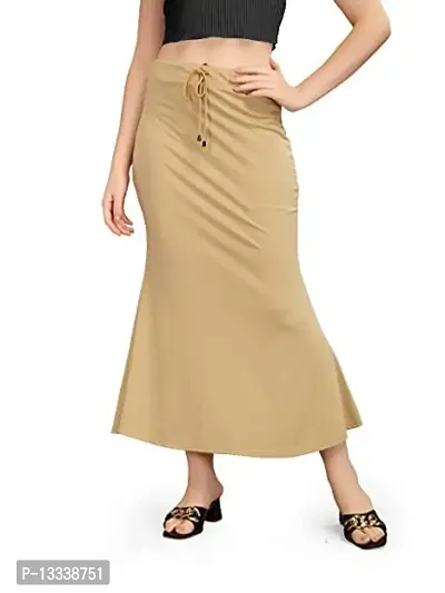 Buy Original Stretchable Fishcut Saree Shapewear-Petticoat for Women.Fit to  Slim and Fat Both Ladies for Looking Slim.Fit and Regular Wear. Beige at