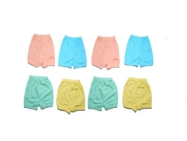 Cotton Bloomers for Baby Girls and Baby Boys Multicolor, Pack of 8, Size - S (Age 9-12 Months)-thumb1