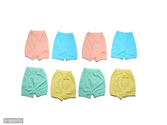 Cotton Bloomers for Baby Girls and Baby Boys Multicolor, Pack of 8, Size - S (Age 9-12 Months)-thumb2