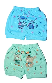 Cotton Bloomers for Baby Girls and Baby Boys Multicolor, Pack of 4, Size - S (Age 9-12 Months)-thumb3
