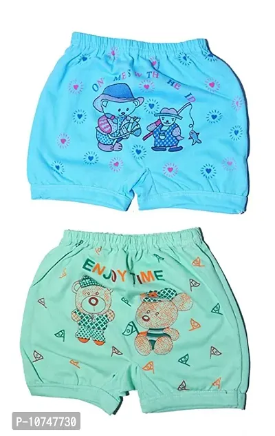 Cotton Bloomers for Baby Girls and Baby Boys Multicolor, Pack of 4, Size - S (Age 9-12 Months)-thumb4